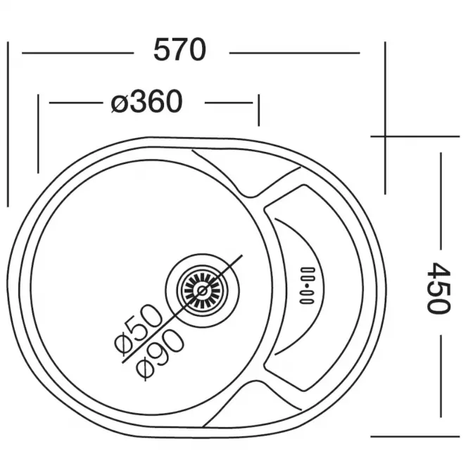 Dřez Rondo EC 158 D