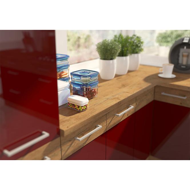 Kuchyňská skříňka Vigo HG 80GU-72 2F, bordó / dub lancelot,5