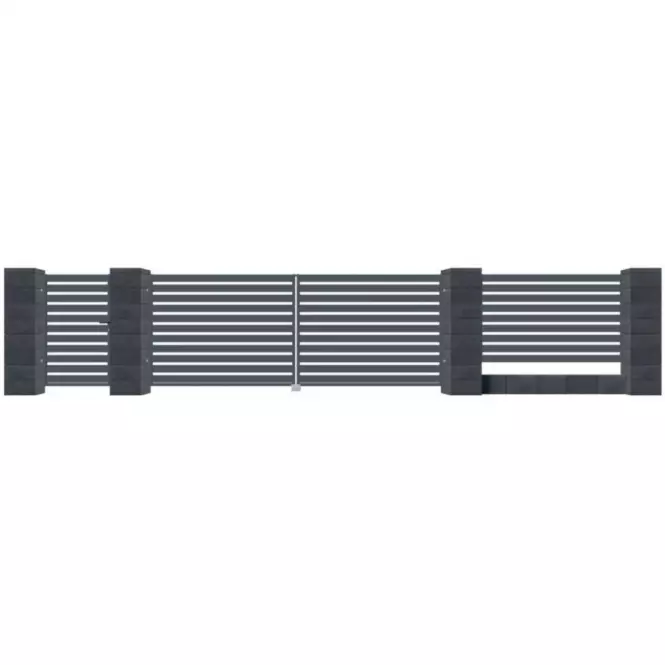 Brána dvoukřídlá safír 150 X 400 CM