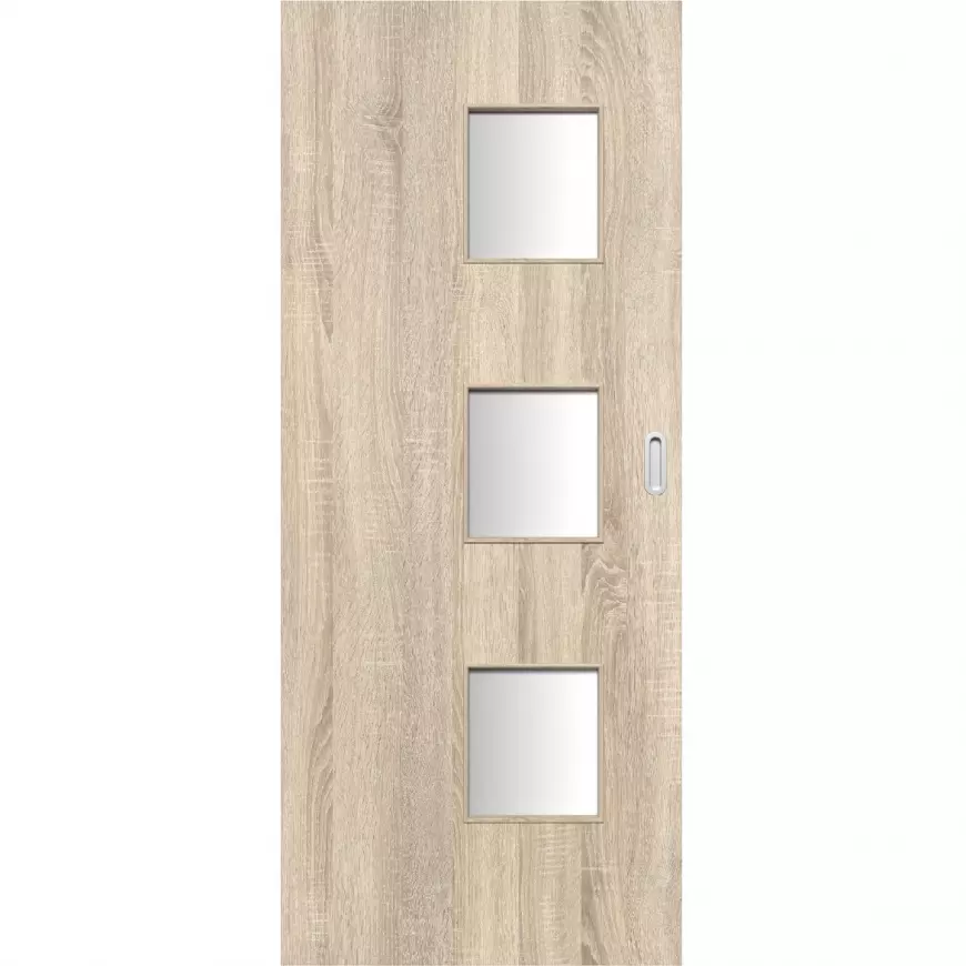 Posuvné dveře Trio 3*3 70L dub sonoma