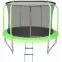 Trampolína COMFORT 244cm zelená se žebříkem