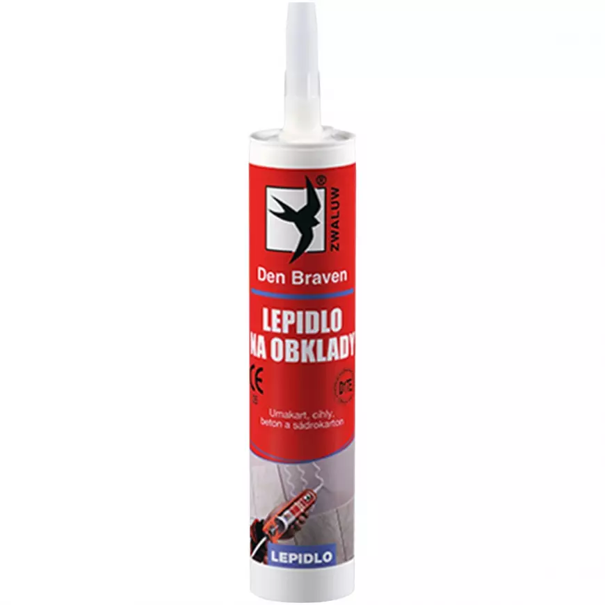 Lepidlo na obklady Den Braven 310 ml barva bílá