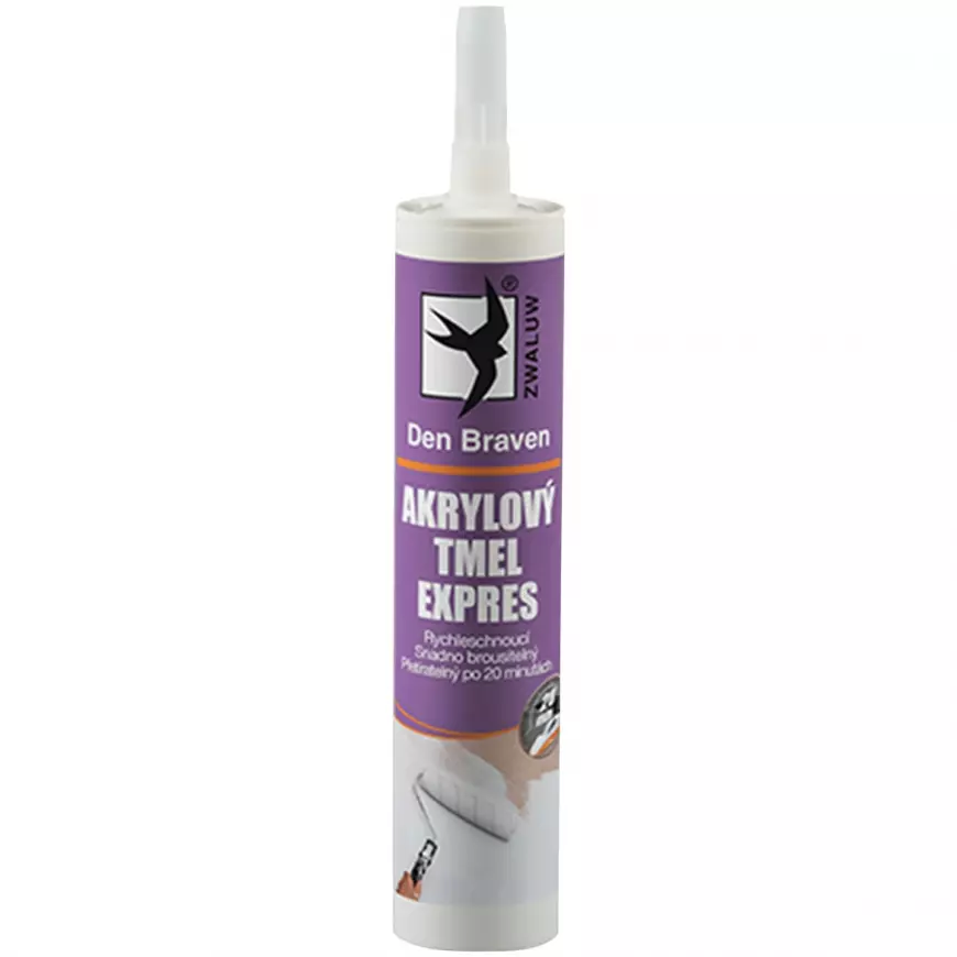 Akrylový tmel Den Braven expres 310 ml bílý