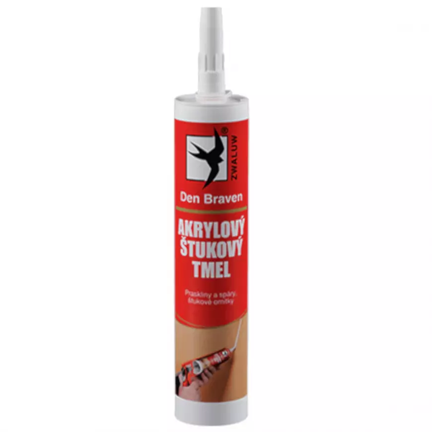 Tmel akrylový štukový Den Braven bílý 280 ml