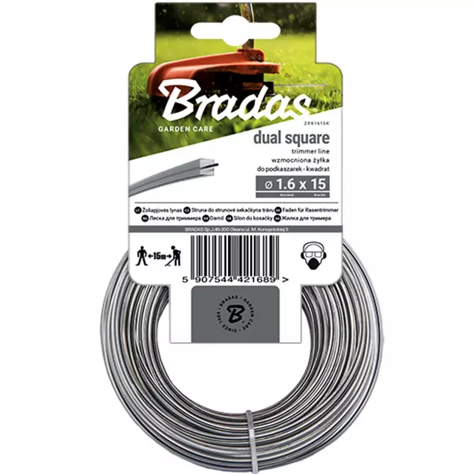 STRUNA DO SEKAČKY RIPPER DUAL 1,60MM X 15M ČTVEREC
