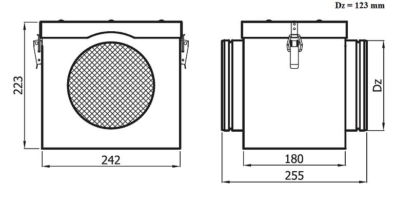Filtrační skříň SFS125/IZ/FS-OC,2
