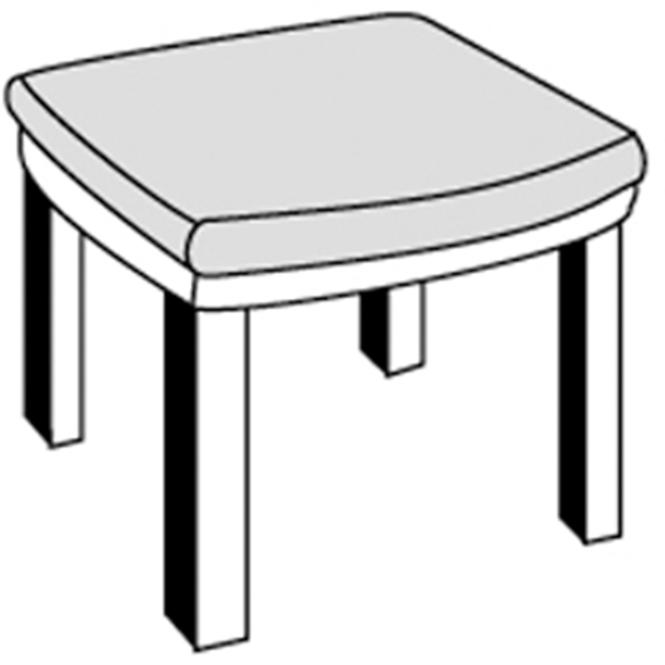 Polstr na židli - monoblok  SPOT 6118