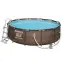 Bazén Steel Pro Max 3.66 x 1m s filtrací vzor ratan 56709