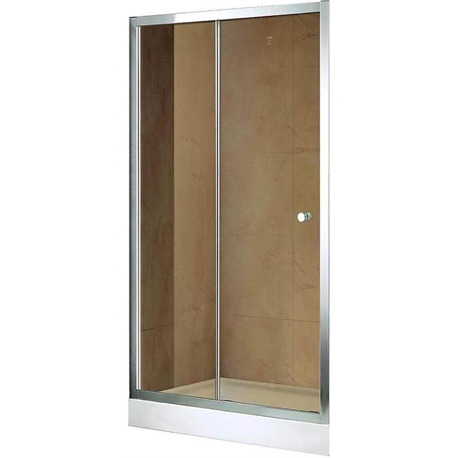 Sprchové Dveře Vega 100x195 Hnědé-Chrom