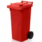 Plastová popelnice 120L ČERVENÁ