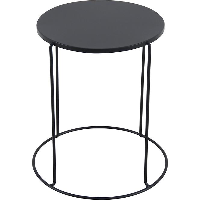 Kovový stolek modern černá 41x45cm 