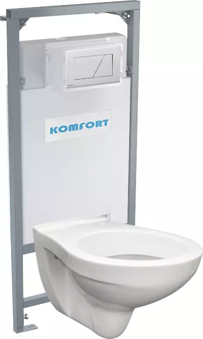 Alcadrain podomítkový set pro komfort C201 +tlačítko +WC mísa závěsná