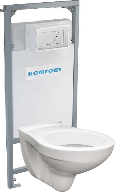 Alcaplast podomítkový set pro komfort C201 +tlačítko +WC mísa závěsná