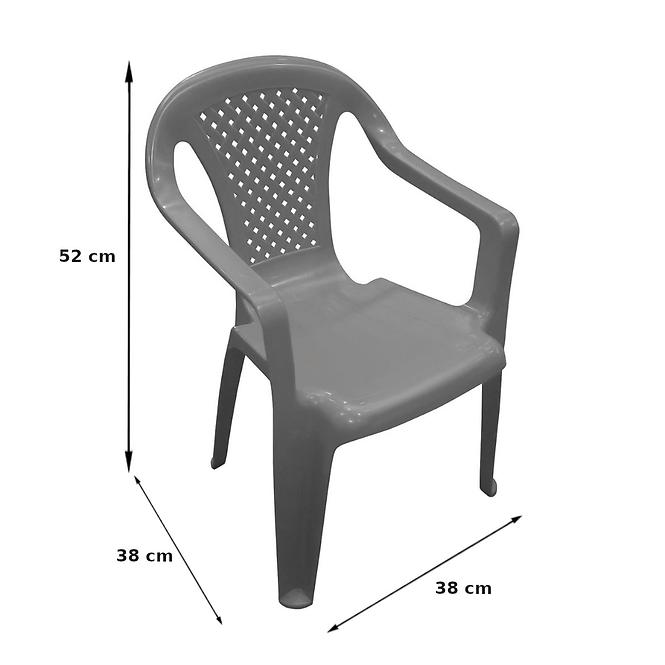 Dětská plastová židlička, růžová,2