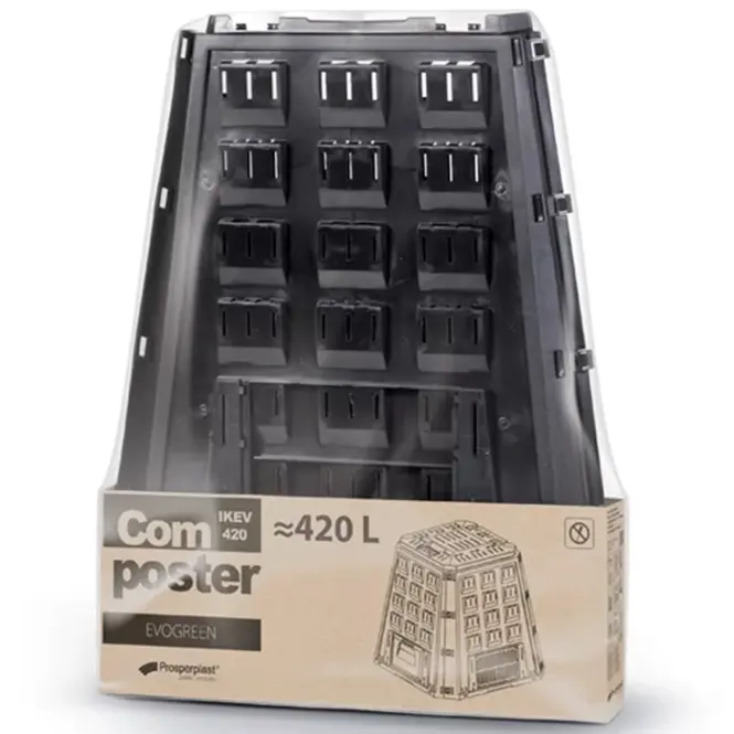 Kompostér EVOCOMPO 420 L - černý,4
