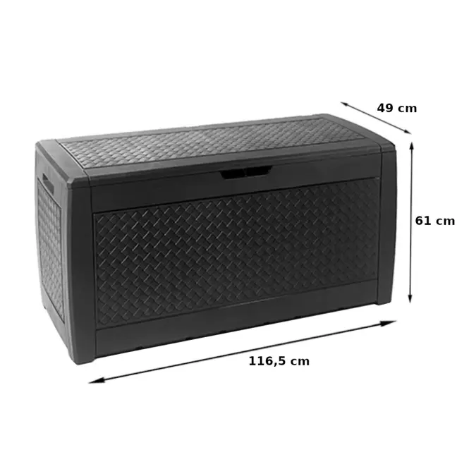 Zahradní úložný box Rato - antracit