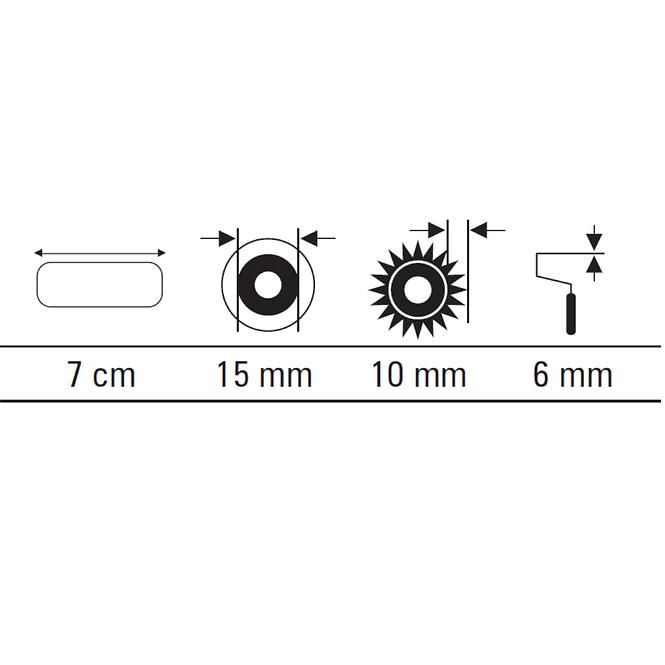 Váleček Mikrofaze 7 cm (2 ks)