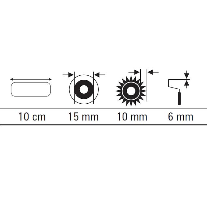 Váleček Mikrofaze 10 cm (2 ks)