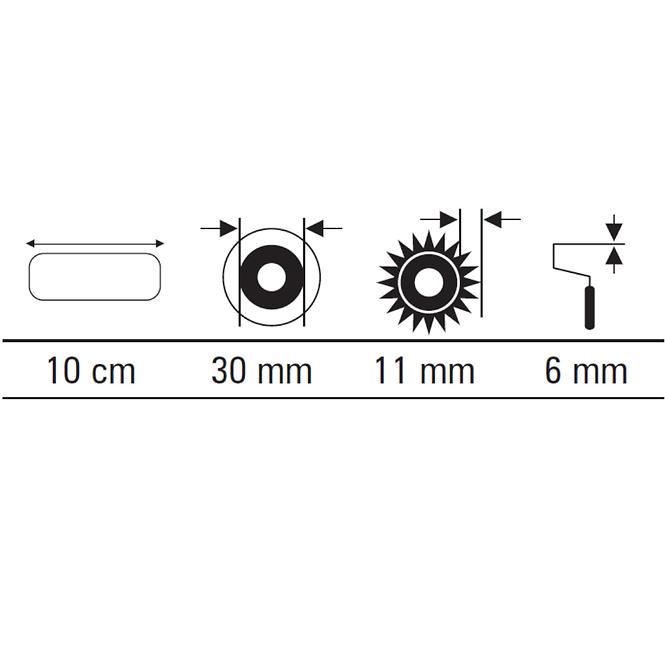 Wkład Midi Multikolor 10 cm (2 ks)
