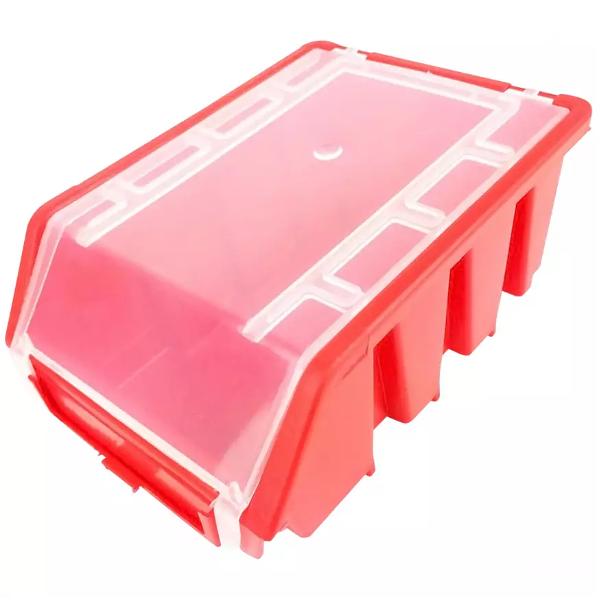 Zásobník plastový s víkem Ergobox 2 Plus červený