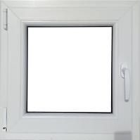Okno levé 60x60cm bílé/zlatý dub