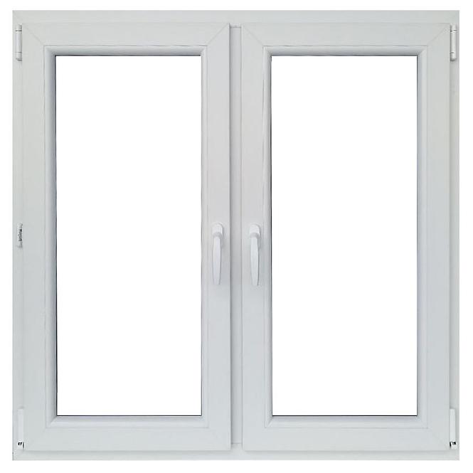 Okno dvoukřídlé 116,5x113,5cm bílá