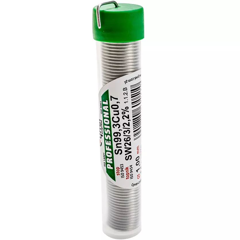 CÍN O1.0mm, 14G, SN99,3 CU0,7