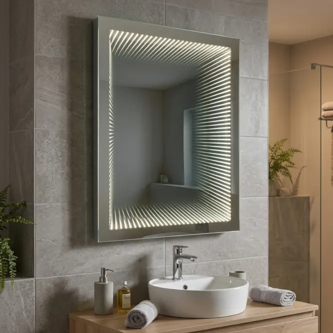 Zrcadlo LED 37 3D 65X75