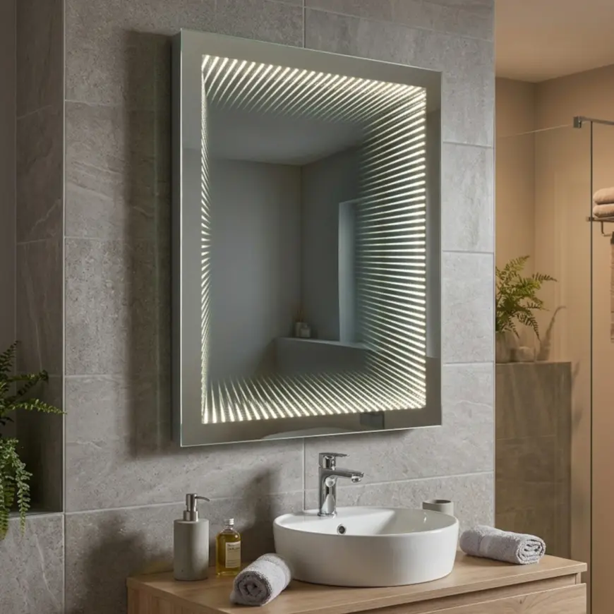 Zrcadlo LED 37 3D 65X75