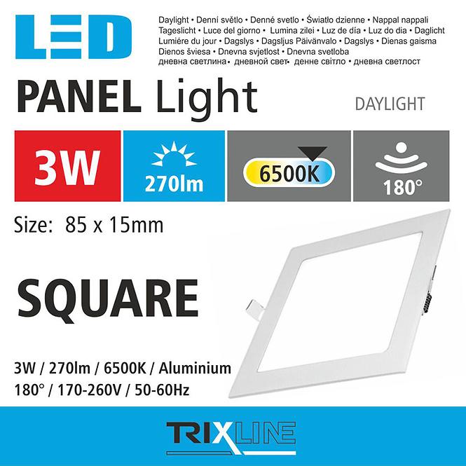 Svítidlo BC TR 3W LED 6500k square