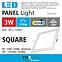 Svítidlo BC TR 3W LED 6500k square,4