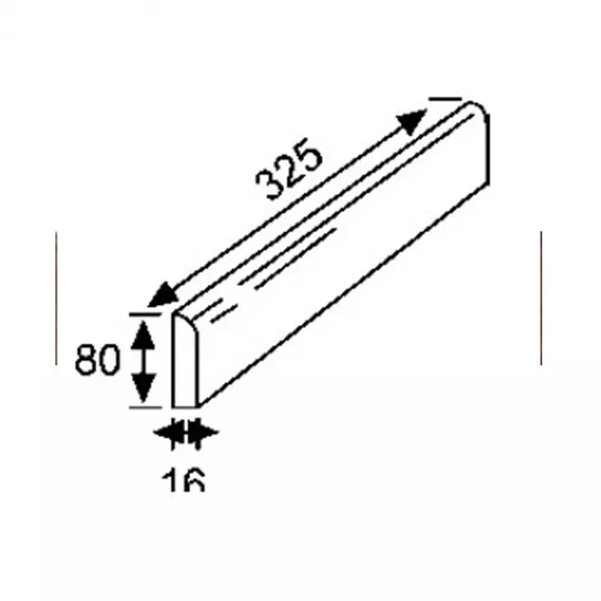 Sokl Mrazuvzdorný - Klinker Rod Rubino 8/33,2