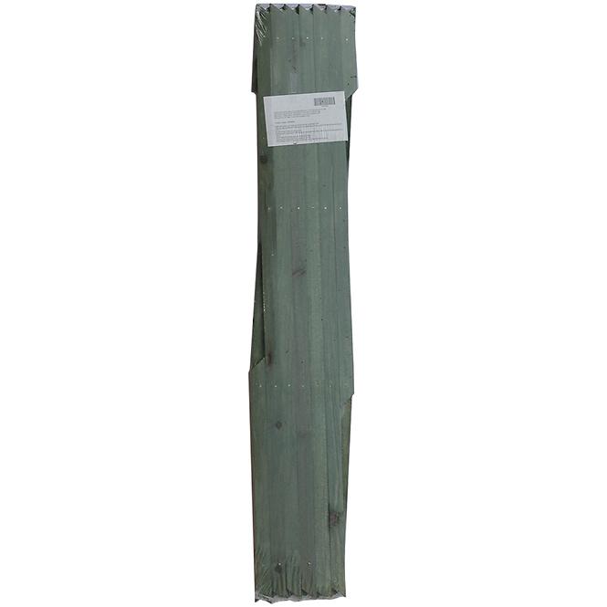 Zelený dřevěný žebřík