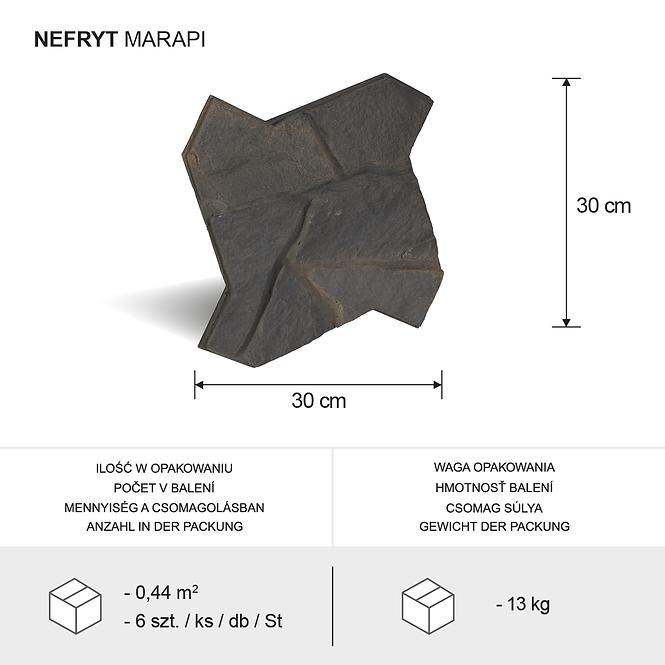 Kámen Nefryt grafitová bal=0,44M2