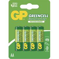 Zinková baterie GP Greencell AA (R6), 4 ks