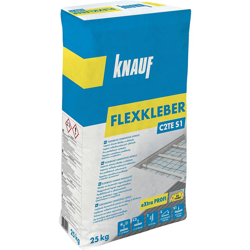 Levně Flexibilní cementové lepidlo na obklady a dlažbu Knauf Flexkleber C2TE S1 mrazuvzdorné 25 kg