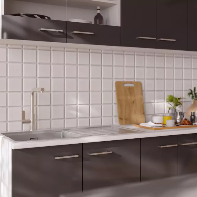 Kuchyňská skříňka Sonia 40G-60 šedá lesk/bílá