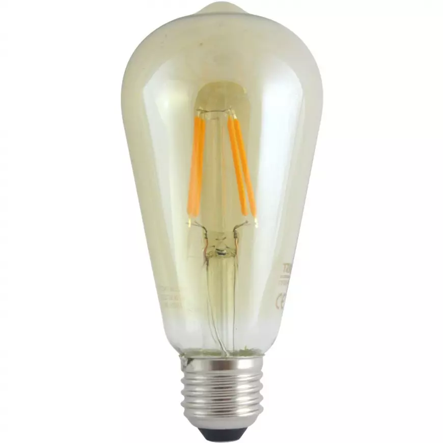 LED žárovka  4W E27 gold decor filament  2000K
