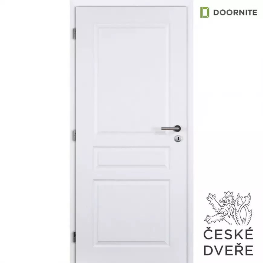 Interiérové dveře Troja plné 80L bílé