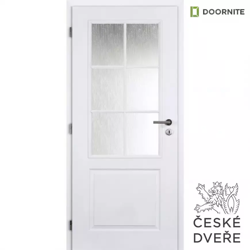 Interiérové dveře Aulida 2/3 Sklo Bílé 80L