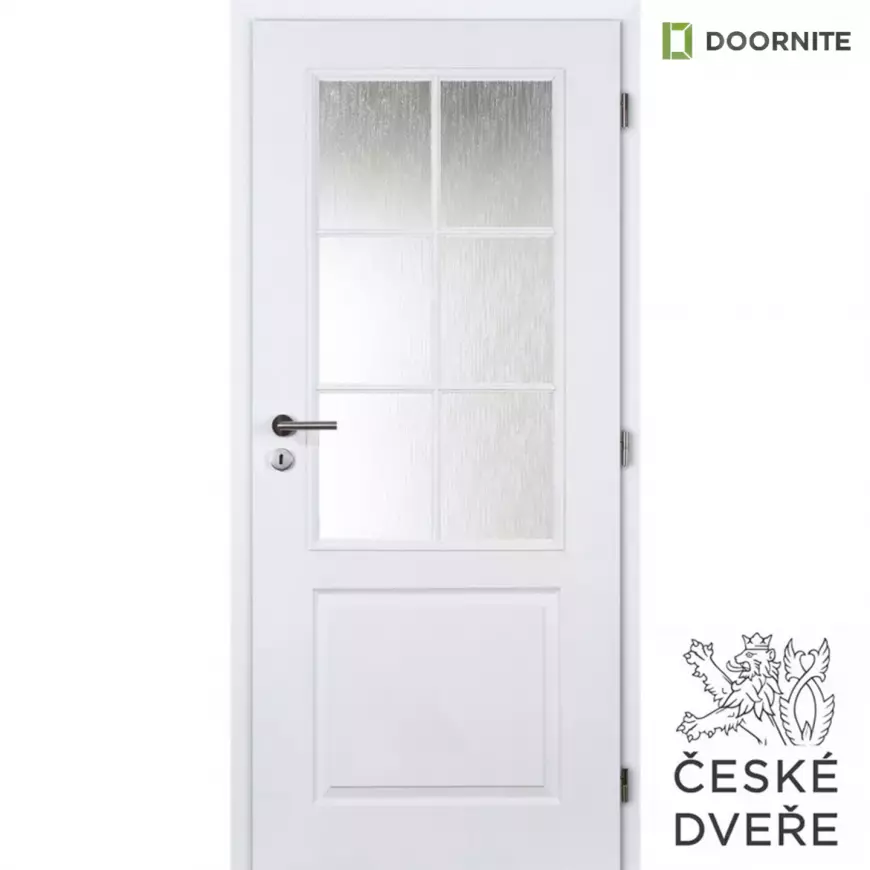 Interiérové dveře Aulida 2/3 Sklo Bílé 90P