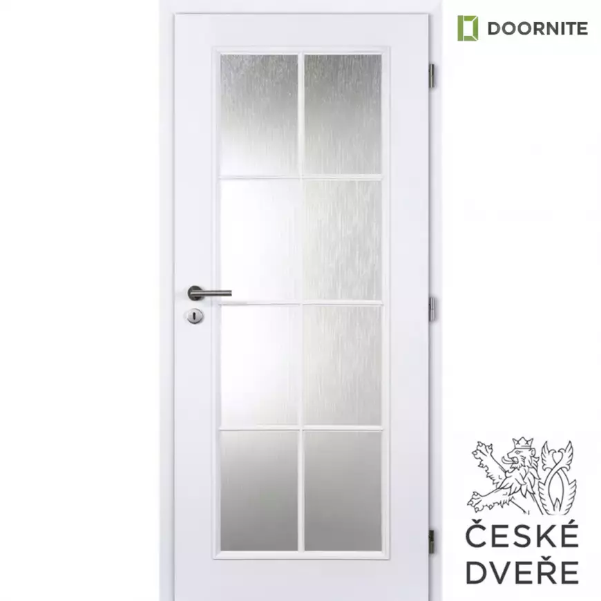 Interiérové dveře Elida Sklo Bílé 90P