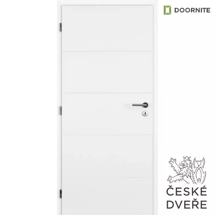 Interiérové dveře Quatro plné 80L bílé