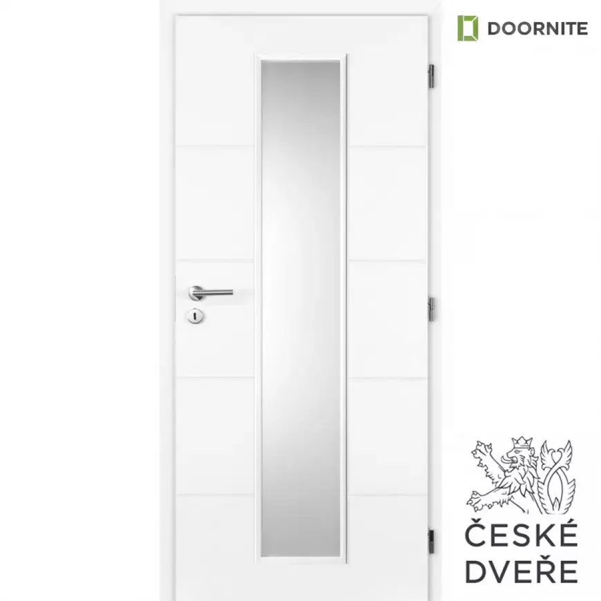 Interiérové dveře Quatro Linea Sklo Bílé 80P