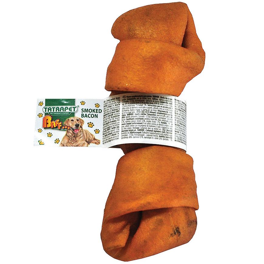 Uzel žvýkací uzený slaninový 10-12,5cm/30 -45g Baff