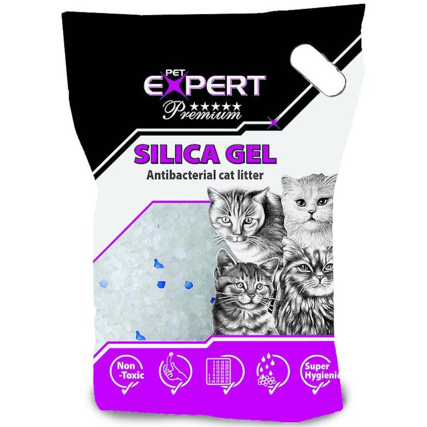 Podestýlka Silicagel 1,5kg/3,8l bílá+modrá PET EXPERT