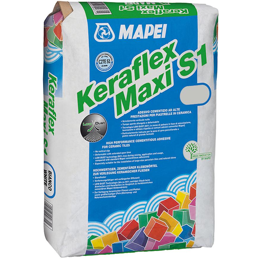 Cementové deformovatelné lepidlo Mapei Keraflex maxi S1 bílý 23 kg