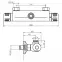 Sprchová termostat baterie horní vývod 150 mm Aquamat chrom NOVASERVIS 2661/1,0,2