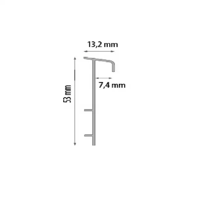 Podlahová lišta – dwo 123 grafit 2,5m