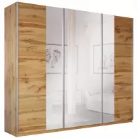 Skříň Praga 250cm Dub Wotan/Zrcadlo Skříň Praga 250cm Dub Wotan/Zrcadlo